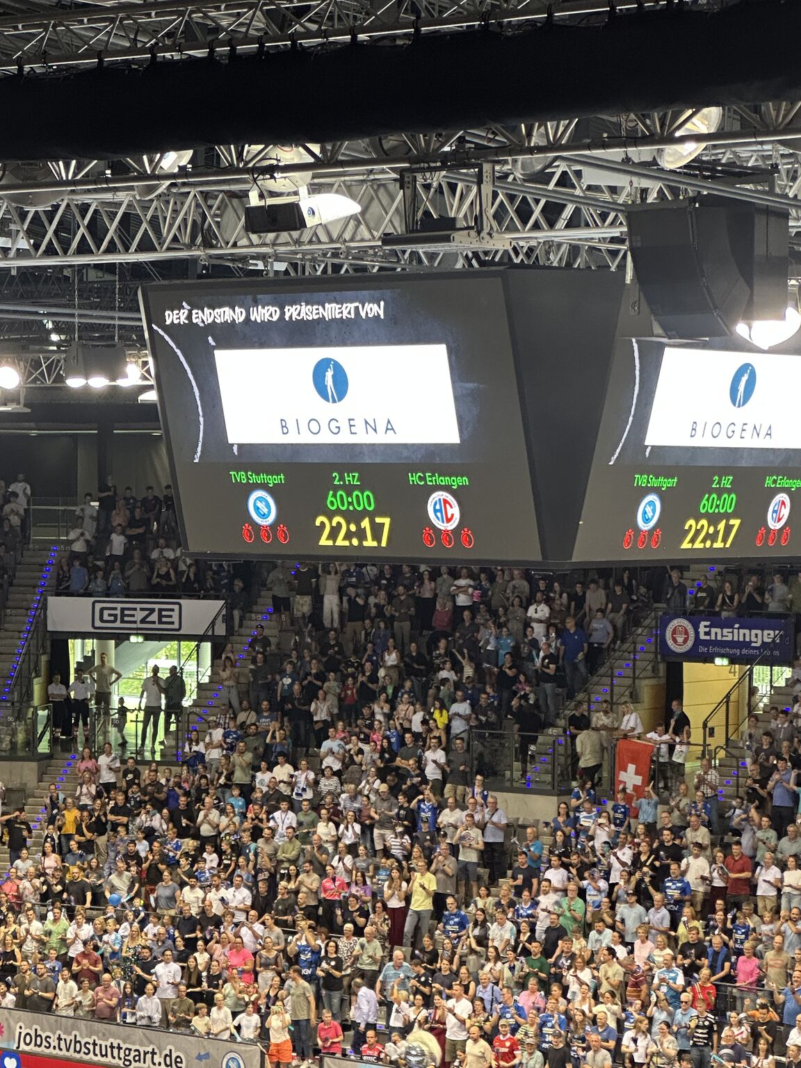 LinkedIn-Beitrag vom 07.06.2026: Saisonabschluss des TVB Stuttgart in der #Porsche Arena in Stuttgart. Aus einem gallischen Handballdorf und einem Dorfve